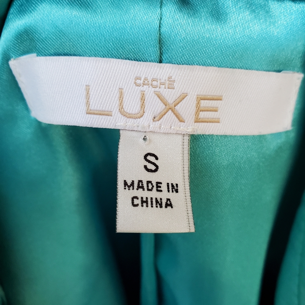 100% Lambskin Leather/Suede Aqua Teal Jacket NEW With Tags - Picture 11 of 12